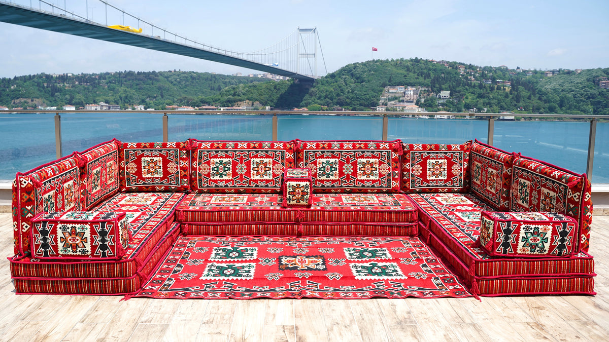 8'' Thickness U Sofa Set, Arabic Majlis, Sectional Sofas, Arabic Jalsa