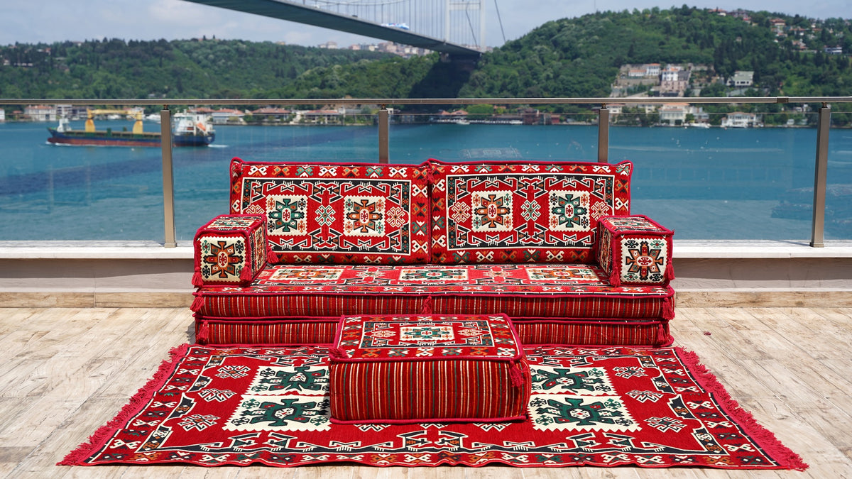 8'' Thickness Sofa Set, Arabic Majlis, Arabic Floor Couch, Oriental Cu