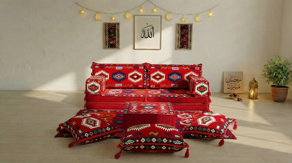 أريكة رمادية مفردة، أريكة عربية، أريكة تراس مع أريكة عثمانية وسجادة، سجادة تركية، أريكة سرير، أريكة أرضية، أريكة تأمل، أثاث غرفة المعيشة