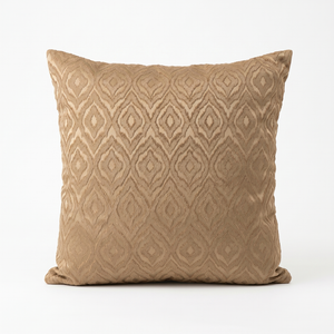 Brown Baklava Slice – Handcrafted Vintage Aubusson Damask – Luxury French Country Throw Pillows