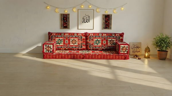 أريكة رمادية مفردة، أريكة عربية، أريكة تراس مع أريكة عثمانية وسجادة، سجادة تركية، أريكة سرير، أريكة أرضية، أريكة تأمل، أثاث غرفة المعيشة