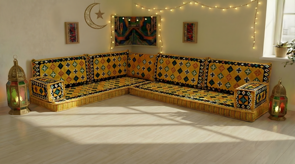 أريكة رمادية مفردة، أريكة عربية، أريكة تراس مع أريكة عثمانية وسجادة، سجادة تركية، أريكة سرير، أريكة أرضية، أريكة تأمل، أثاث غرفة المعيشة