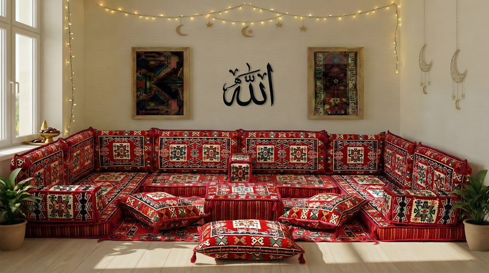 أريكة رمادية مفردة، أريكة عربية، أريكة تراس مع أريكة عثمانية وسجادة، سجادة تركية، أريكة سرير، أريكة أرضية، أريكة تأمل، أثاث غرفة المعيشة