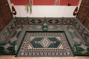 U Shaped Arabic Floor Cushions, Moroccan Sofas, Sectional Sofas, Arabic Seating Sofa, Floor Couches, Arabic Style Sofa