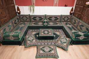 U Shaped Arabic Floor Cushions, Moroccan Sofas, Sectional Sofas, Arabic Seating Sofa, Floor Couches, Arabic Style Sofa