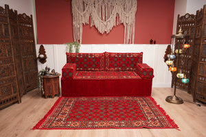 8'' Thickness Sofa Set, Arabic Sofa, Reading Sofa, Floor Couch, Reading Loveseats, Moroccan Cushion