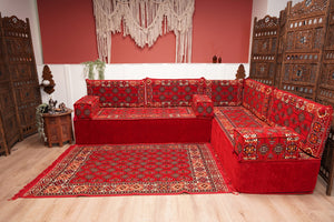 8'' Thickness L Sofa Set, Arabic Majlis, Sectional Sofas, Moroccan Livingroom Home Decor
