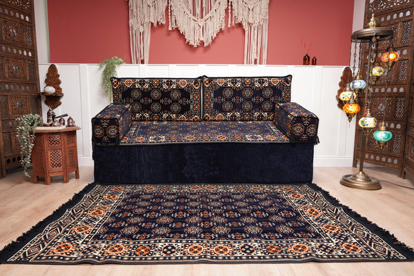 8'' Thickness Sofa Set, Living Room Sofa, Arabic Majlis Furniture, Patio Furniture, Handmade Wooden Bench