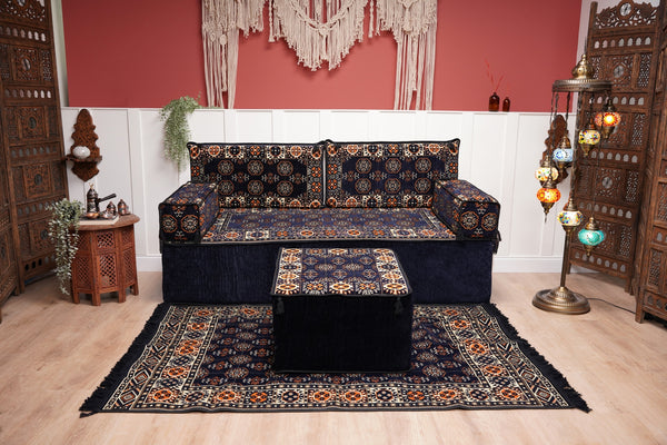 8'' Thickness Sofa Set, Living Room Sofa, Arabic Majlis Furniture, Patio Furniture, Handmade Wooden Bench