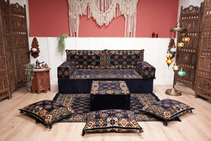 8'' Thickness Sofa Set, Living Room Sofa, Arabic Majlis Furniture, Patio Furniture, Handmade Wooden Bench