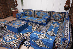 L Shaped Floor Couch, Arabic Sofa Seating, Floor Pillow, Corner Floor Cushions, Patio Furniture, Sectional Sofas, Arabic Jalsa