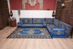 L Shaped Floor Couch, Arabic Sofa Seating, Floor Pillow, Corner Floor Cushions, Patio Furniture, Sectional Sofas, Arabic Jalsa