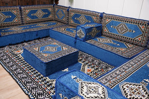 كنبة أرضية عربية، كنب عربي على شكل حرف U، وسائد أرضية، كنبة مجلس عربية، كنب عصري، وسائد مقاعد أرضية