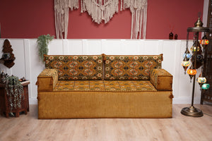 8'' Thickness Sofa Set, Gold Floor Couch, Sectional Sofas, Arabic Majilis, Arabic Jalsa, Meditation Yoga Loveseat
