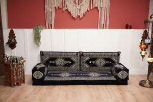 Arabic Majlis Single Sofa Sets, Sectional Sofa, Traditional Living Room Sofa, Ottoman Couch, Arabic Seating Set, Floor Couches, Moroccan Style Sofa