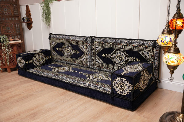 Arabic Majlis Single Sofa Sets, Sectional Sofa, Traditional Living Room Sofa, Ottoman Couch, Arabic Seating Set, Floor Couches, Moroccan Style Sofa