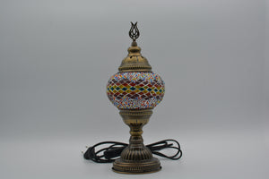 Lampe Mosaïque Turque Fait Main - Lampe de Table Marocaine 100% Authentique, Lampe de Chevet en Verre Mosaïque