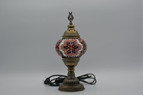 Lampe Mosaïque Turque Fait Main - Lampe de Table Marocaine 100% Authentique, Lampe de Chevet en Verre Mosaïque