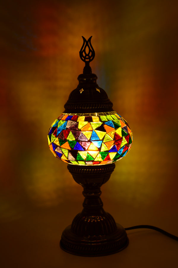 Lampe Mosaïque Turque Fait Main - Lampe de Table Marocaine 100% Authentique, Lampe de Chevet en Verre Mosaïque