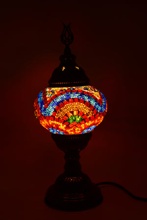 Lampe Mosaïque Turque Fait Main - Lampe de Table Marocaine 100% Authentique, Lampe de Chevet en Verre Mosaïque