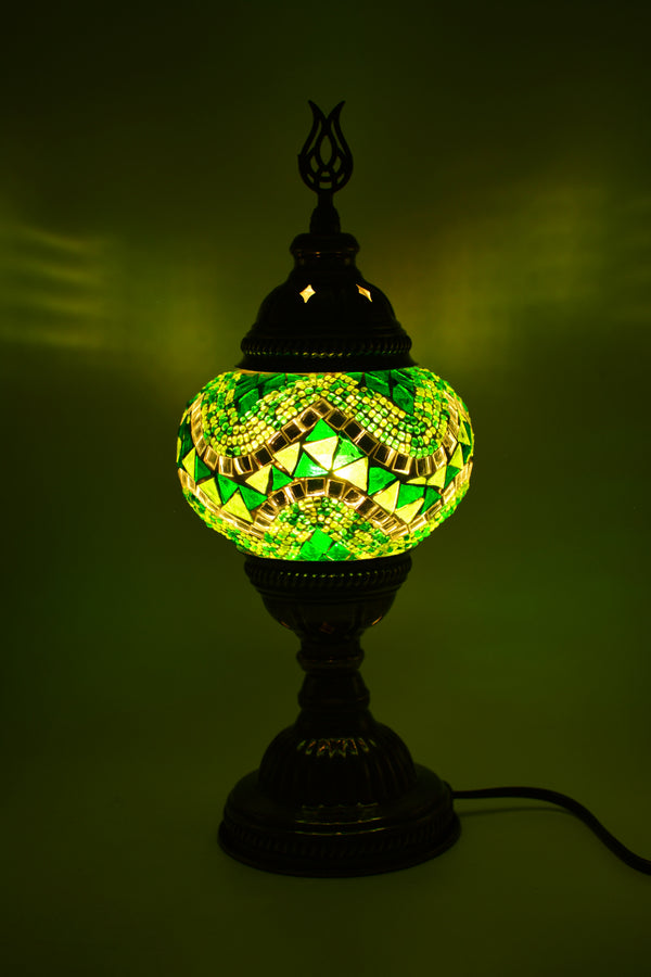 Lampe Mosaïque Turque Fait Main - Lampe de Table Marocaine 100% Authentique, Lampe de Chevet en Verre Mosaïque