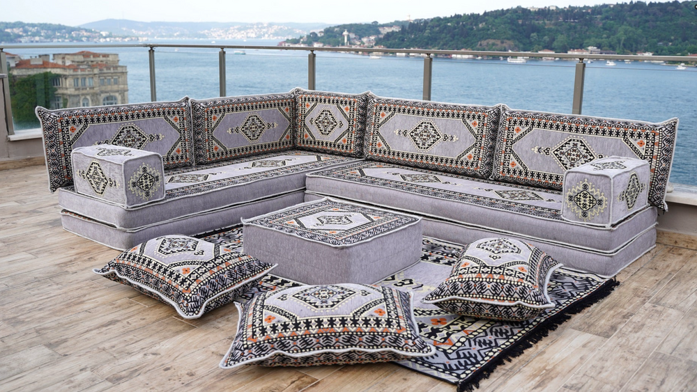 Custom L shape grey palace for Syed Hasnain