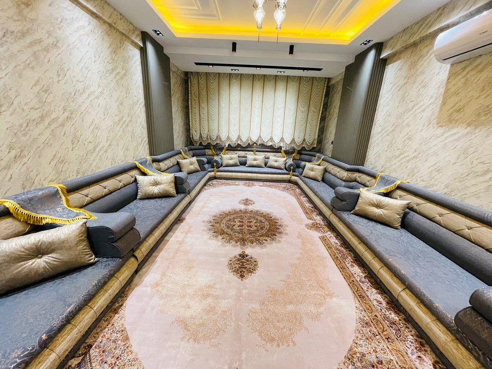 Wooden Bench Majlis, Arabic Majlis Jalsa, Arabic Floor Seating, Arabic Majlis, Arabic Furniture for Cafes, Arabic Sofa Seating, Moroccan Majlis