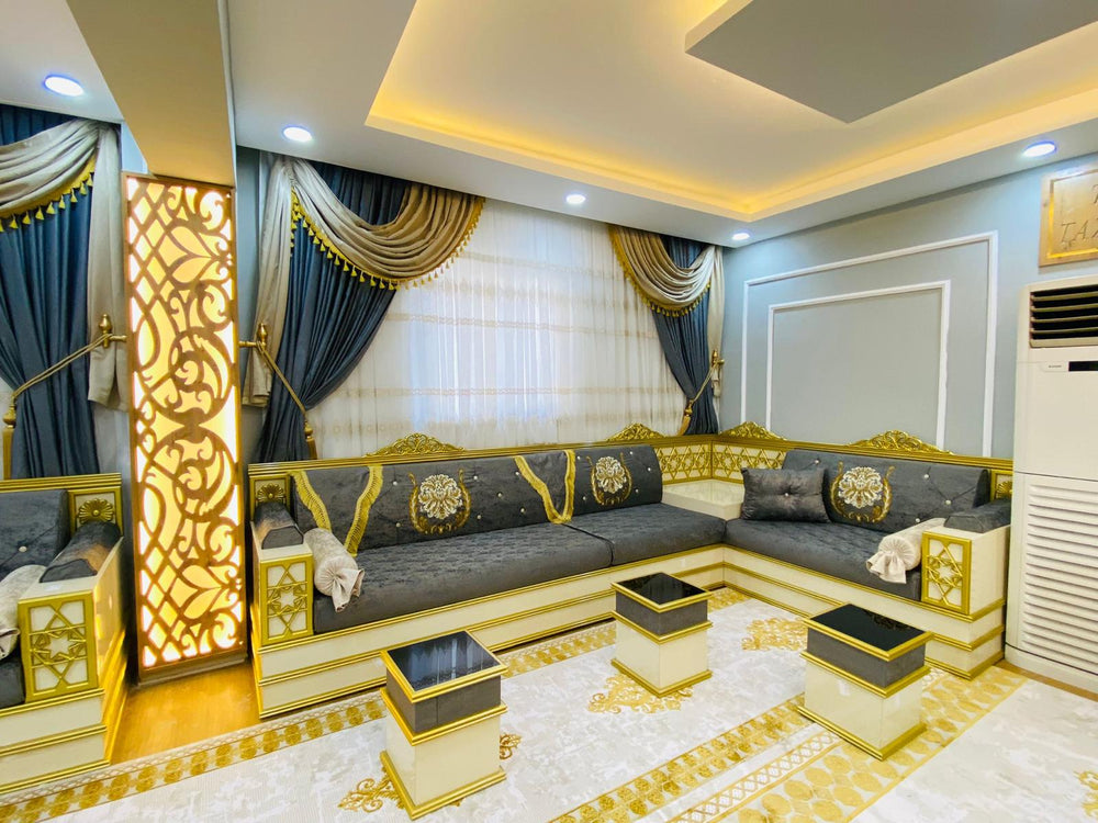 Moroccan Bench Cushion, Arabic Floor Seating, Arabic Majlis Sofa Seating, Wooden Bench Majlis, Yemeni Majlis, Ottoman Sofa, Arabic Sofa Seating