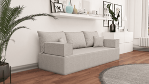 Leinen-Bodensitzsofa, moderne arabische Wohnzimmercouch, marokkanisches Heimdekorationsset, modulare Kissen, Leinen-Bodensofa-Couch