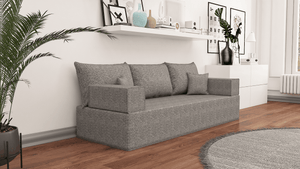 Leinen-Bodensitzsofa, moderne arabische Wohnzimmercouch, marokkanisches Heimdekorationsset, modulare Kissen, Leinen-Bodensofa-Couch