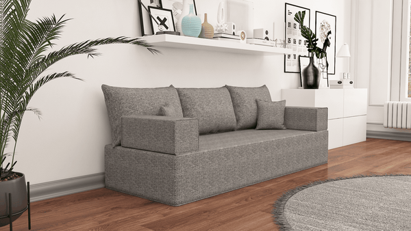 Leinen-Bodensitzsofa, moderne arabische Wohnzimmercouch, marokkanisches Heimdekorationsset, modulare Kissen, Leinen-Bodensofa-Couch