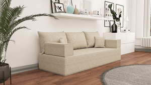 Leinen-Bodensitzsofa, moderne arabische Wohnzimmercouch, marokkanisches Heimdekorationsset, modulare Kissen, Leinen-Bodensofa-Couch