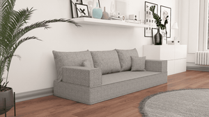 Linen Floor Couch, Floor Sofa , Bohemian furniture, Floor Pouf, Floor Seating, Sofa Living Couch, Floor Seat, Floor Cushion