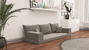 Linen Floor Couch, Floor Sofa , Bohemian furniture, Floor Pouf, Floor Seating, Sofa Living Couch, Floor Seat, Floor Cushion