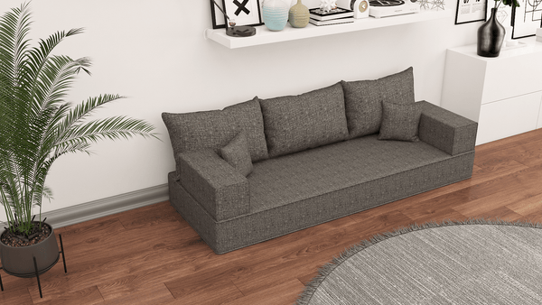 Linen Floor Couch, Floor Sofa , Bohemian furniture, Floor Pouf, Floor Seating, Sofa Living Couch, Floor Seat, Floor Cushion