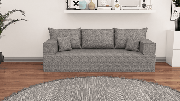 Linen Floor Couch, Floor Sofa , Bohemian furniture, Floor Pouf, Floor Seating, Sofa Living Couch, Floor Seat, Floor Cushion