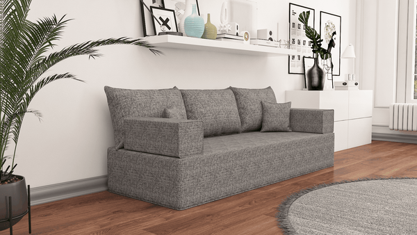 Linen Floor Couch, Floor Sofa , Bohemian furniture, Floor Pouf, Floor Seating, Sofa Living Couch, Floor Seat, Floor Cushion