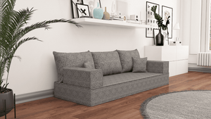 Linen Floor Couch, Floor Sofa , Bohemian furniture, Floor Pouf, Floor Seating, Sofa Living Couch, Floor Seat, Floor Cushion