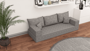 Linen Floor Couch, Floor Sofa , Bohemian furniture, Floor Pouf, Floor Seating, Sofa Living Couch, Floor Seat, Floor Cushion