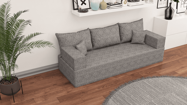 Linen Floor Couch, Floor Sofa , Bohemian furniture, Floor Pouf, Floor Seating, Sofa Living Couch, Floor Seat, Floor Cushion