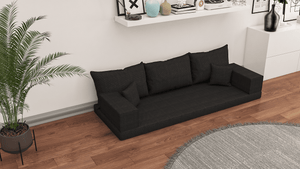 Linen Floor Couch, Floor Sofa , Bohemian furniture, Floor Pouf, Floor Seating, Sofa Living Couch, Floor Seat, Floor Cushion