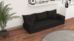 Linen Floor Couch, Floor Sofa , Bohemian furniture, Floor Pouf, Floor Seating, Sofa Living Couch, Floor Seat, Floor Cushion