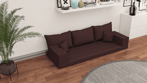 Linen Floor Couch, Floor Sofa , Bohemian furniture, Floor Pouf, Floor Seating, Sofa Living Couch, Floor Seat, Floor Cushion