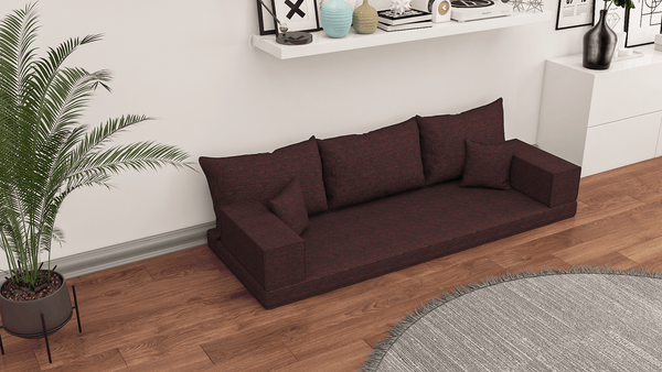 Linen Floor Couch, Floor Sofa , Bohemian furniture, Floor Pouf, Floor Seating, Sofa Living Couch, Floor Seat, Floor Cushion