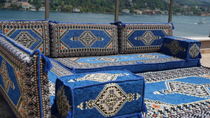 8'' Thickness L Sofa Set, Sectional Sofas, Arabic Floor Sofa, Garden Pallet Sofa, Poufs Turkish Floor Sofa