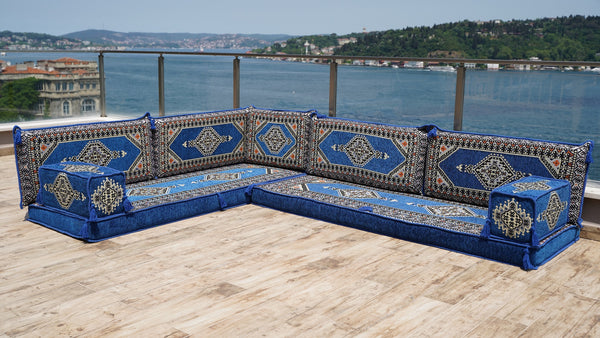 8'' Thickness L Sofa Set, Sectional Sofas, Arabic Floor Sofa, Garden Pallet Sofa, Poufs Turkish Floor Sofa