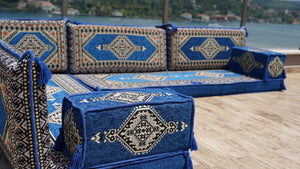 8'' Thickness L Sofa Set, Sectional Sofas, Arabic Floor Sofa, Garden Pallet Sofa, Poufs Turkish Floor Sofa