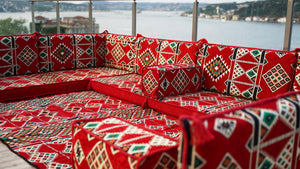 8'' Thickness U Sofa Set, Arabic Majlis, Sectional Sofas, Floor Cushions, Arabic Sofa