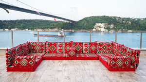 8'' Thickness U Sofa Set, Arabic Majlis, Sectional Sofas, Floor Cushions, Arabic Sofa