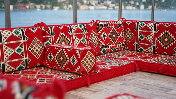 8'' Thickness U Sofa Set, Arabic Majlis, Sectional Sofas, Floor Cushions, Arabic Sofa